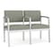Lesro Lenox 2 Seat Tandem Seating W/ Arm, 43.5 in W 24.5 in L 32 in H LS2103 - alternate 1